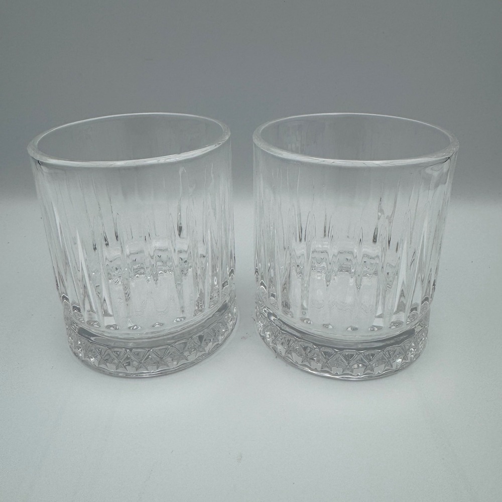 Grand Marnier Rocks Glasses, Barware Set of 2, Etched Bottom‎ Design